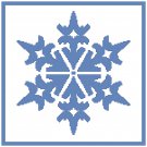 Blue Snowflake 4 Pattern Chart Graph Blue Snowflake 4 Pattern Chart Graph