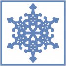 Blue Snowflake 3 Pattern Chart Graph Blue Snowflake 3 Pattern Chart Graph