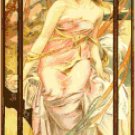 Morning Awakening by Alphonse Mucha Pattern Chart Graph