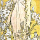 The Lily by Alphonse Mucha Pattern Chart Graph