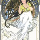 Music by Alphonse Mucha Pattern Chart Graph