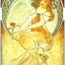 Art by Alphonse Mucha Pattern Chart Graph