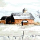 Neenah, Wisconsin Barn Cross Stitch Pattern Chart Graph