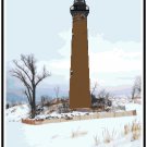 Little Sable Point Lighthouse Cross Stitch Pattern Chart Graph