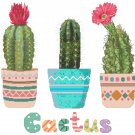 Cactus in Southwestern Pots Cross Stitch Pattern Chart Graph