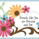 Friends Like You Cross Stitch Pattern Chart Graph Friends Like You Cross Stitch Pattern Chart Graph