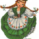 Irish Doll of the World Cross Stitch Pattern Chart Graph