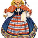 Swedish Doll of the World Cross Stitch Pattern Chart Graph