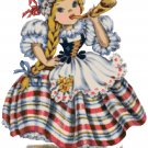 Swiss Doll of the World Cross Stitch Pattern Chart Graph