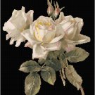 Beautiful White Roses 2 Pattern Chart Graph
