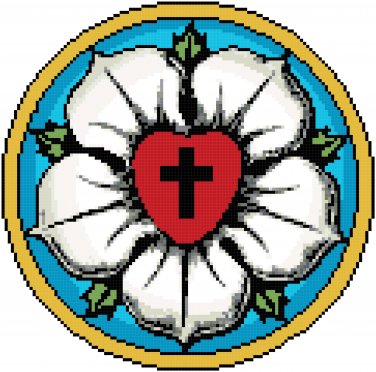 Luther's Rose Traditional Pattern Chart Graph