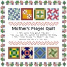 A Mother's Prayer Pattern Chart Graph