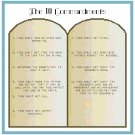The Ten Commandments Pattern Chart Graph
