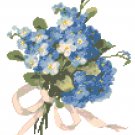 Tussie Mussie Forget-Me_Nots Cross Stitch Pattern Chart Graph Tussie Mussie Forget-Me_Nots Cross Stitch Pattern Chart Graph