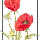 Red Poppies Pattern Chart Graph