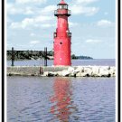 Algoma Pierhead Lighthouse, WI  2 Pattern Chart Graph