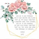 Roses and Eucalyptus Wedding Sampler Pattern Chart Graph