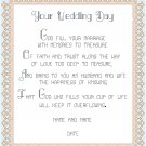 Bride's Lace Wedding Sampler Pattern Chart Graph