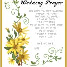 Wedding Prayer Sampler Pattern Chart Graph