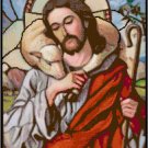 The Good Shepherd in Stained Glass Pattern Chart Graph