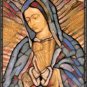 Portrait of Our Lady of Guadalupe in Stained Glass Pattern Chart Graph