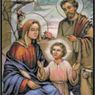 The Holy Family in Stained Glass Pattern Chart Graph