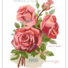 Geo. Mellen Seed Catalog 1900 Cover - Roses Pattern Chart Graph