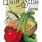 Elgin Seed Co. 1902 Antique Seed Catalog Cover - Vegetables Pattern Chart Graph