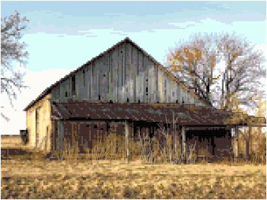 Rural Barn, Gibson, WI  Pattern Chart Graph