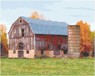 Woodchuck Barn, Marathon, WI  Pattern Chart Graph