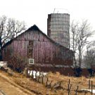 Roadside Bonnet Roof Barn, Dane County, WI  Pattern Chart Graph