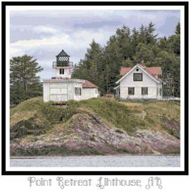Point Retreat Lighthouse, AK  Pattern Chart Graph
