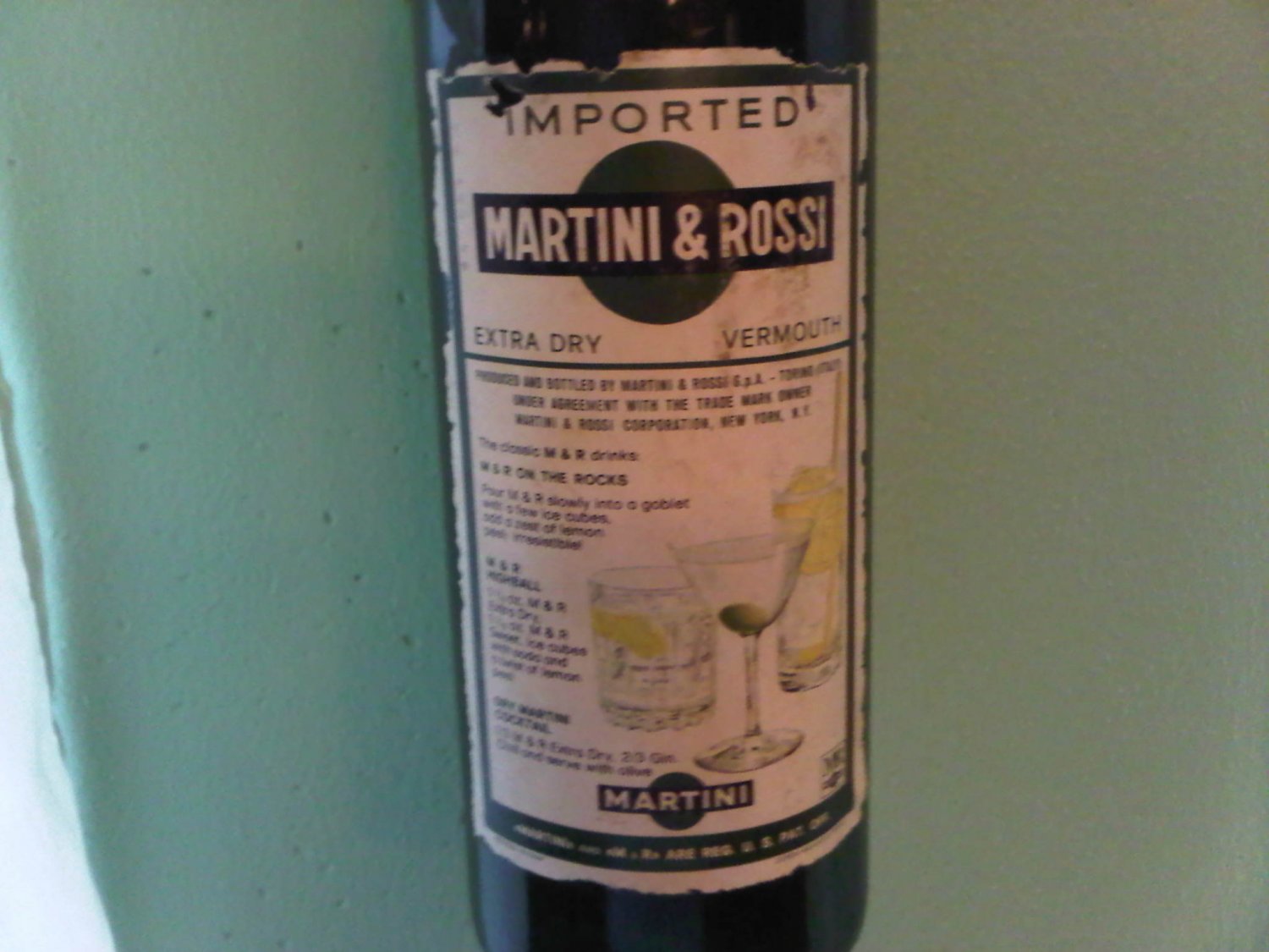 Martini & Rossi Vintage Vermouth Bottle Extra Dry 750 ml