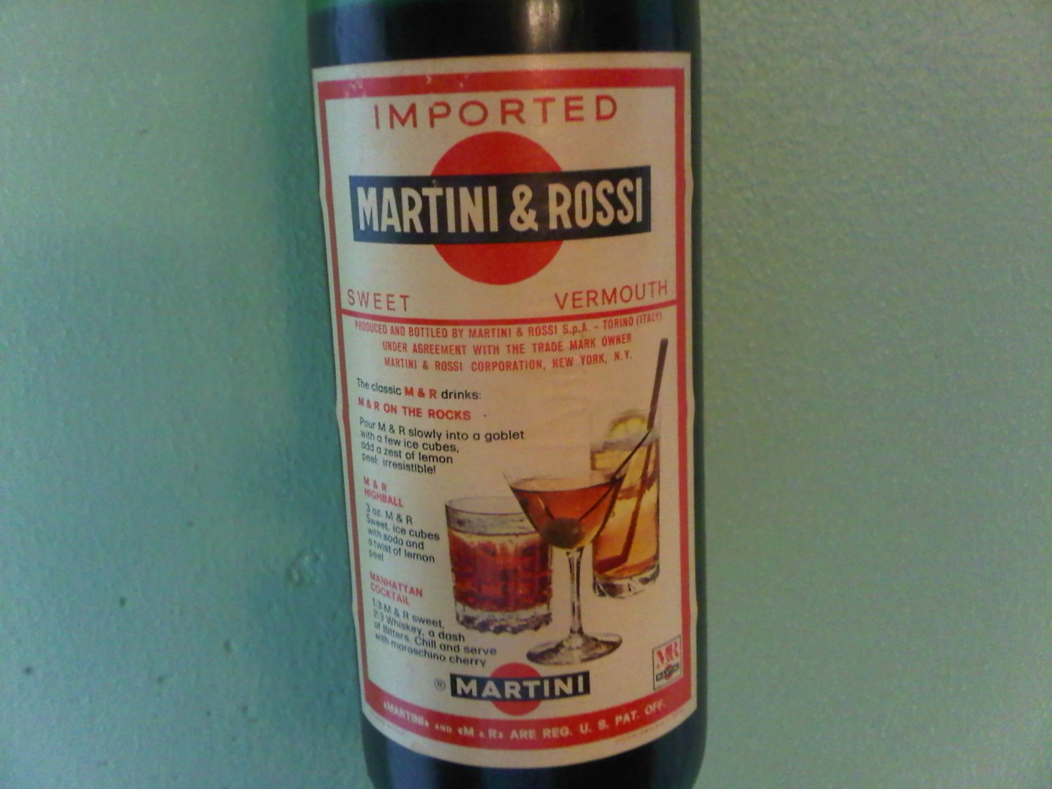 Martini & Rossi Vintage Vermouth Bottle Red Sweet 375 ml