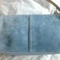 COACH Suede Demi Purse - Baby Blue with Embroidered Hearts L33 - 6732