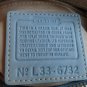 COACH Suede Demi Purse - Baby Blue with Embroidered Hearts L33 - 6732