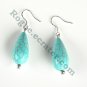 Turquoise Drops Dangle 925 Silver Fashion Earrings