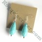Turquoise Drops Dangle 925 Silver Fashion Earrings