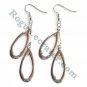 2 Drops Silver color Metal Dangle Fashion Earrings