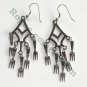10 Forks Silver color Metal Dangle Fashion Earrings