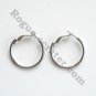 Round Loop French Lock Silver color Alloy Fashion Earrings