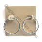 Round Loop French Lock Silver color Alloy Fashion Earrings