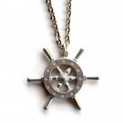 Nautical Design Vintage Danish Jorgen Jensen Pewter Necklace