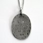 Vintage AJC 1976 Bicentennial Patriotic Design Hand Engraved Pewter Necklace