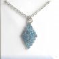 Austrian Crystals London Blue Multi Stone Faceted Design Fashion Necklace