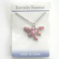 Austrian Crystals Purple Amethyst Multi Stone Faceted Butterfly Fashion Necklace