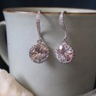 Bridal, wedding, fasion, round cubic zirconia CZ earrings