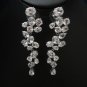 Unique, sparkly chandelier dangley bridal earrings, wedding earrings, cubic zirconia earrings