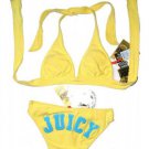 Yellow Juicy Couture Bikini Size Large Uk 10-12