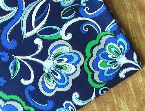 Mediterr*nean Blue main Cotton Fabric 1 yd x 57"